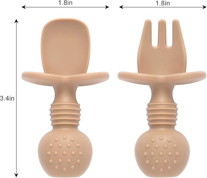 Eascrozn Silicone Baby Feeding Set, 2 Pack Divided Baby Plates - Image 6