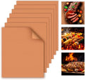 WIBIMEN Grill Mats for Outdoor Grill, Copper 7pcs Grill Mat