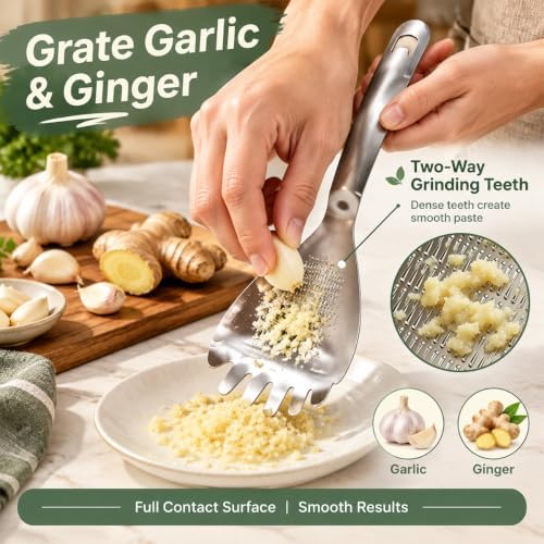 5-in-1 Stainless Steel Cooking Spoon, Multifunctional Kitchen Utensil