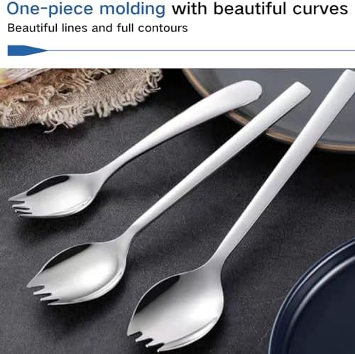 4-pack Stainless Steel Sporks for Everyday Use,Camping Hiking Heavy