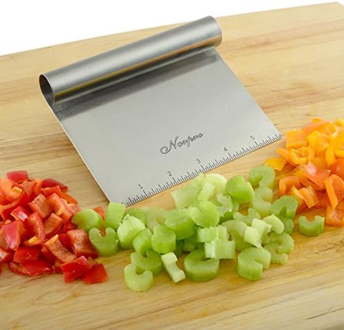 Norpro Stainless Steel Scraper/Chopper, 6in x 4in