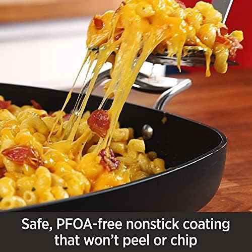 All-Clad HA1 Hard Anodized Nonstick Fry Pan Set – 5-Piece Cookware, 8", 10", 12" Skillets with Lid, Induction Compatible, Oven Safe to 500°F, Lid Safe to 350°F, Black