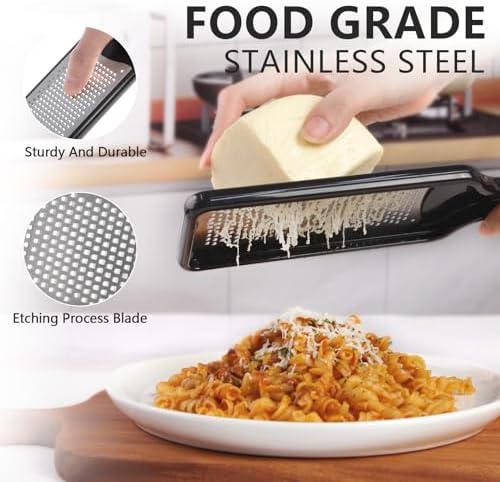 LHS Citrus Lemon Zester & Cheese Grater with Container - Zester Grater