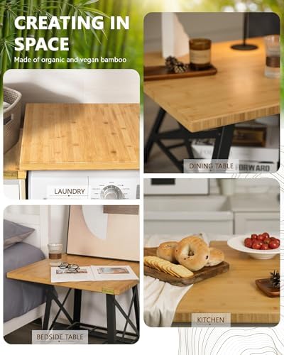 Bamboo Butcher Block Countertop, 24 x 25 x 1.2 in