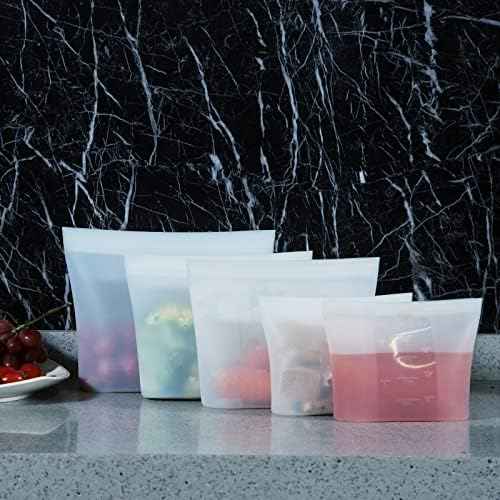 Winrock Reusable Silicone Food Storage Bag, for Microwave, Oven