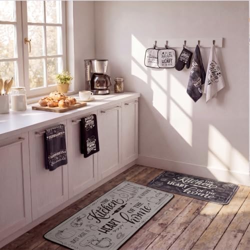 Haull 10 Pcs Black White Kitchen Decor and Accessories Set