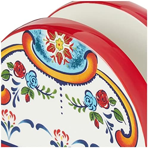 Euro Ceramica Zanzibar 4-Piece Table Accessory Set with Spoon Rest