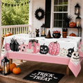 Halloween Tablecloth Rectangle 60 x 84 Inch, Pink Halloween Pumpkin