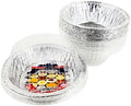 PACTOGO Disposable Aluminum 5 3/4" Meat Pot Pie Extra Deep Pan Baking