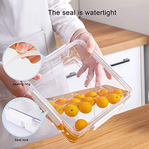 Snackle Box Container, 4 Compartment Snack Containers Veggie Tray with