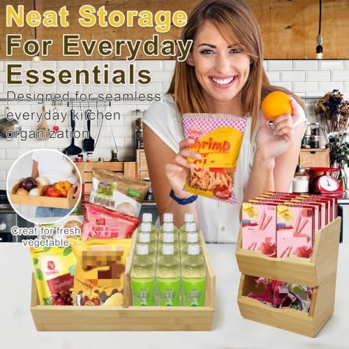 Fruit and Vegetable Storage Bin for Pantry & Kitchen Counter
