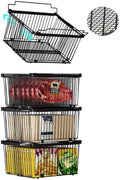 Large Freezer Organizer Bins for 5 to 9 Cu.Ft,Leak-Proof Bottom,4Pack
