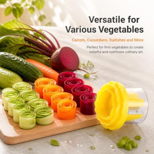 Manual Vegetable Spiralizer and Curler, Set C