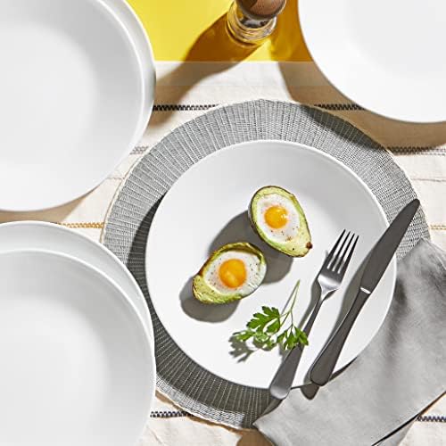 Corelle Dinnerware Set (12pc Set, Winter Frost White)-Dinner Set for 4
