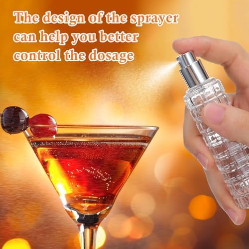 Ipetboom Crystal Glass Bitters Spray Bottle, 30ml