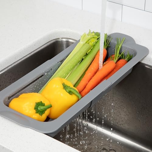 Prepworks Expandable Colander, Expands to Fit Sinks From 11” to 17.5”