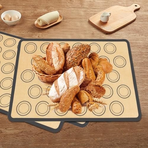 Silicone Baking Mats, Non StickReusable Bakeware Mat for KItchen