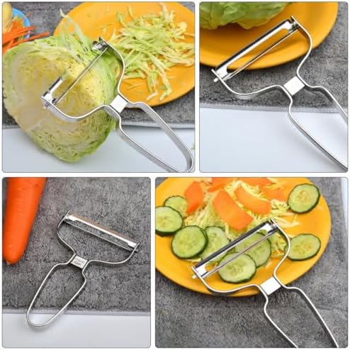 Sewroro 2pcs Stainless Steel Vegetable Peeler Fruit Peeler Set