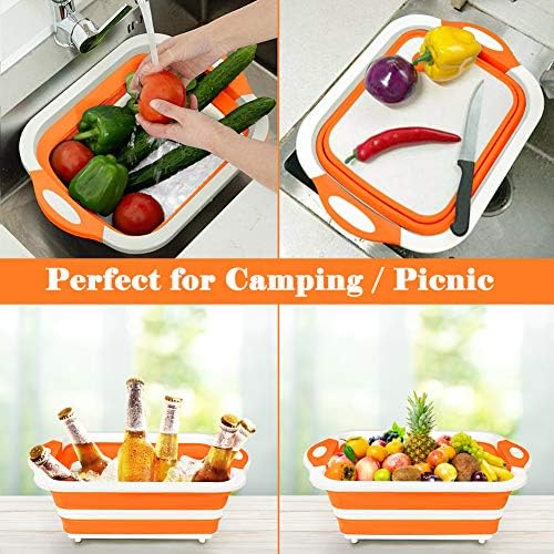 Rottogoon Collapsible Cutting Board, Foldable Chopping Board with