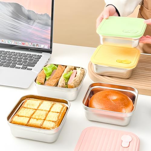 CLWVPCOT 4 Pack 20oz Sandwich Containers with Lids