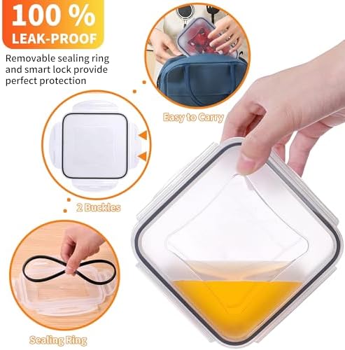 40 PCS Plastic Food Storage Containers with Lids