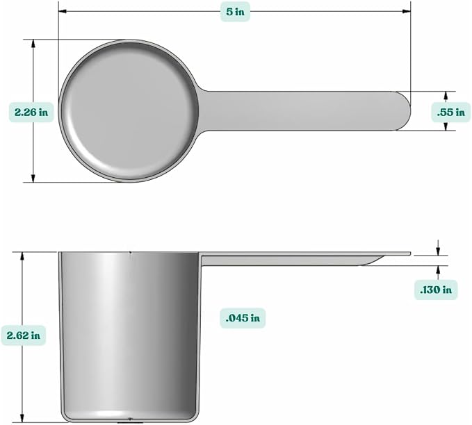 148 mL Long Handle Plastic Measuring Scoop - Image 2