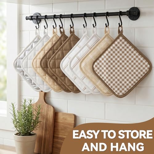 12 PCS Multicolor Pot Holder Set, 7 x 7 Inch
