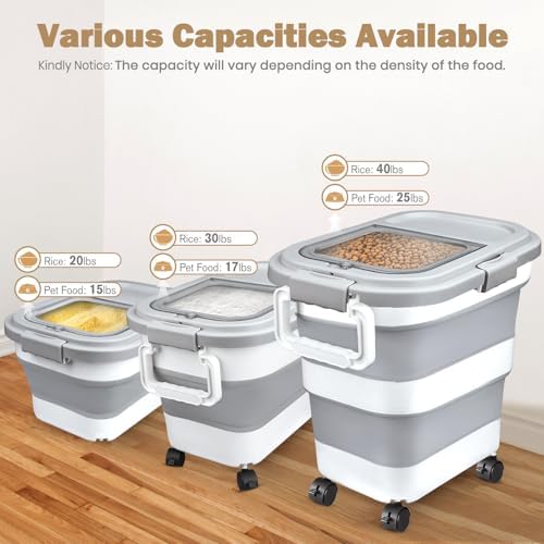 Komzon Rice Storage Container, 10-40 lb