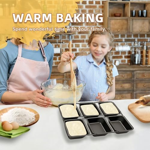 6-Cavity Mini Loaf Pan, Black