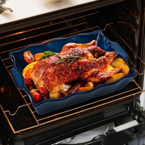 Peohud 3 Pack Casserole Dishes for Oven, Ceramic Baking Dishes with