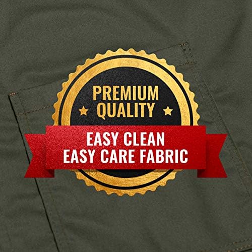 Under NY Sky Chef Apron – Professional Green Twill – Cotton Straps
