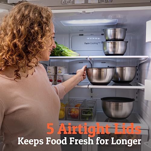 Priority Chef Premium Mixing Bowls With Lids Set, Airtight Lids