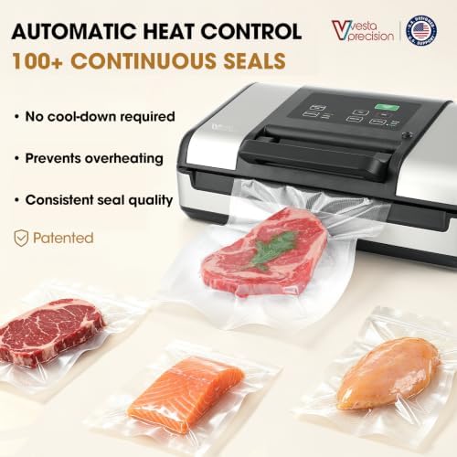 Vesta Precision 12" Vacuum Sealer, 1x50' or 2x20' Rolls