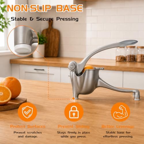 Manual Lemon Squeezer Citrus Press, Metal