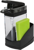 Casabella Sink Sider Solo Kitchen Soap Pump and Sponge Caddy, One-Hand Soap by Casabella