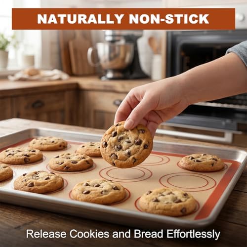 Non-Stick Silicone Baking Mat Set, Extra Thick