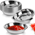 Fasmov 12 Pack 3.75 inches 18/8 Stainless Steel Sauce Bowl Round