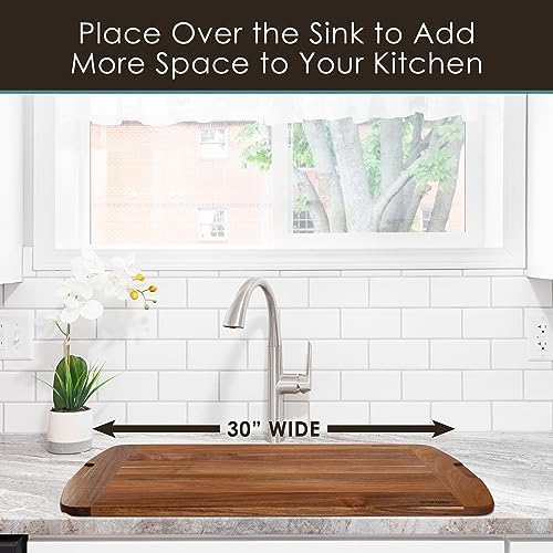Rock & Branch 30" x 20" Acacia Wood Cutting Board