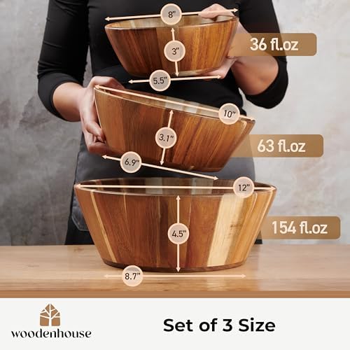 8-Piece Wooden Utensil Set with Holder