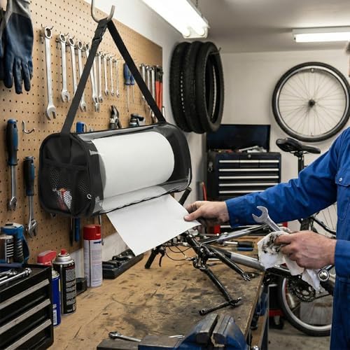 Portable Garage Paper Towel Holder