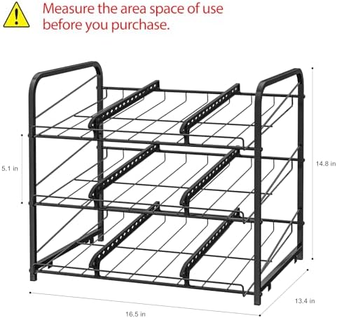 BTY Can Organizer for Pantry Stackable 2 Pack, Can Storage Organizer