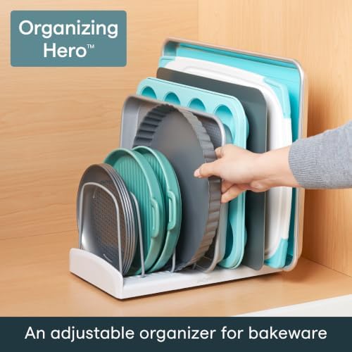 YouCopia StoreMore Bakeware Rack, Adjustable Dividers, Baking Pan