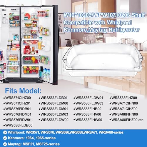 WPW10710203 Refrigerator Door Bin Compatible With Whirlpool Kenmore