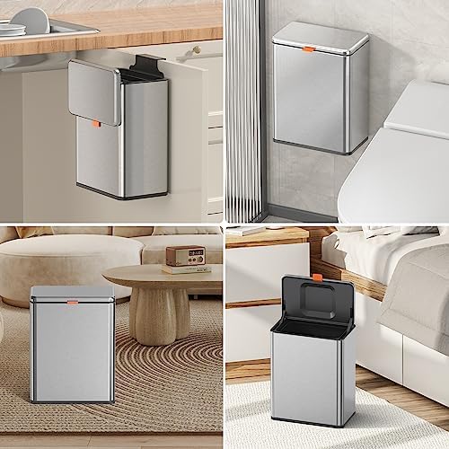 ANCALL 2.1 Gal Stainless Steel Hanging Compost Bin