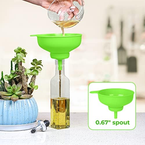 Wide Mouth Kitchen Funnel, Pisol Food Grade Plastic Cooking Canning