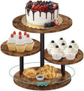 ELITEROO 4 Tier Round Cupcake Tower Stand for 50 Cupcakes, 360°