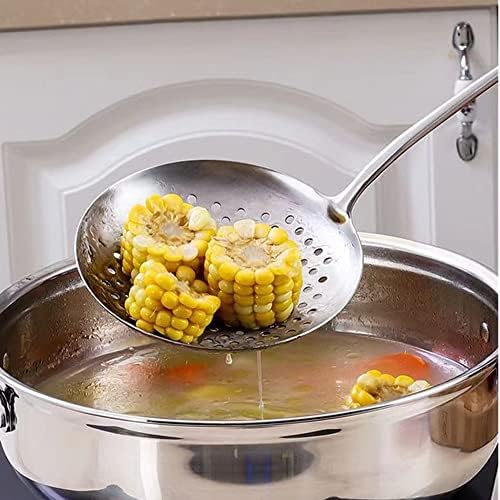Skimmer Stainless Steel Large Slotted Spoon Colander Strainer Ladle