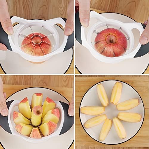 Asdirne Apple Slicer & Corer Set, Apple Cutter and Fruit Slicer with