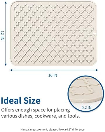 AMOAMI-Dish Drying Mats for Kitchen Counter-Silicone Dish Drying