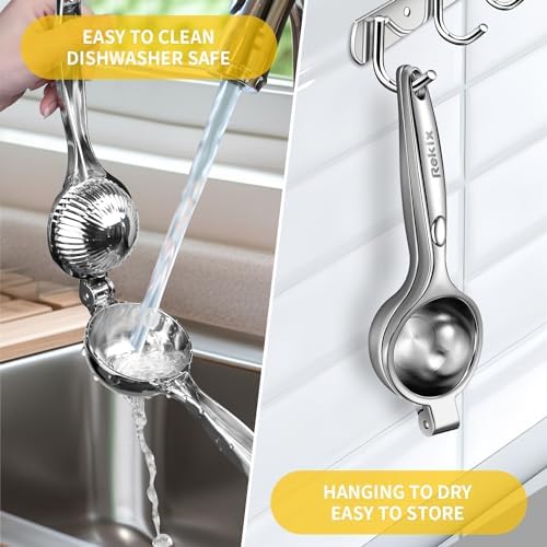 Rekix Lemon Squeezer, 8.7" Manual Citrus Juicer